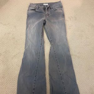 Gray Free People flared jeans!